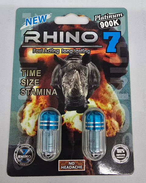Rhino 7 Platinum 900k 2 Pills