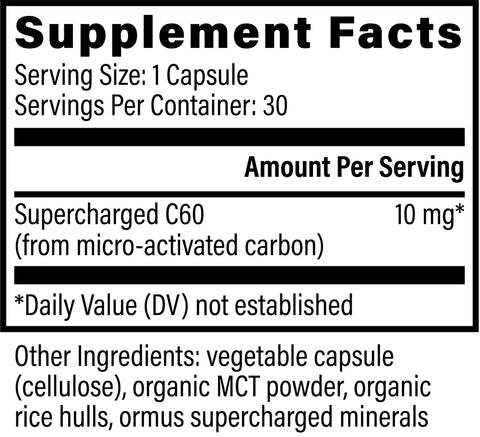 Global Healing Supercharged C60 30 Capsules