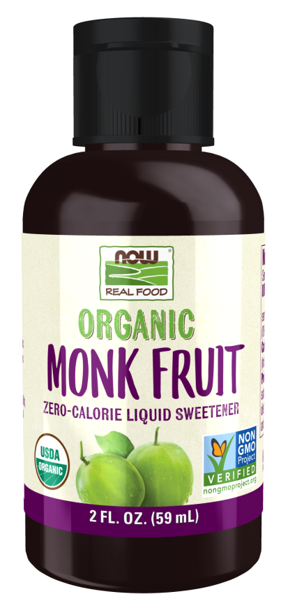 Now Organic Monk Fruit Liquid Sweetener 2 fl oz