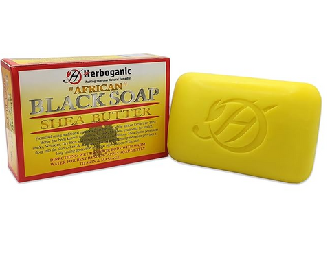 African Black Shea Butter Herbal Soap | Pack of 1 of 5oz soap Bar | Natural Soap Bar| Rejuvenating and Nourishing | Gentle for Men and Women