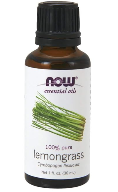 NOW Essential Oils, Lemongrass Oil, Uplifting Aromatherapy Scent, Steam Distilled, 100% Pure, Vegan, Child Resistant Cap, 1-Ounce