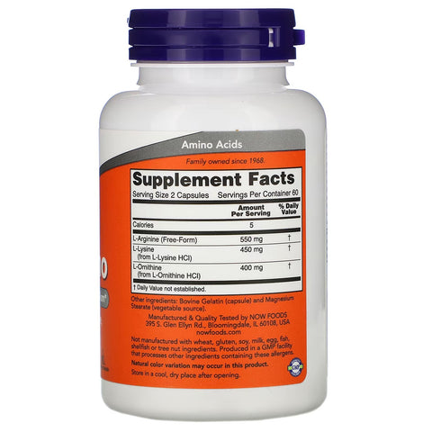 NOW Foods Tri-Amino, 120 Capsules