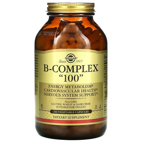 Solgar, B-Complex "100", 250 Vegetable Capsules