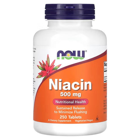Now Foods Niacin 500mg, 250 Tablets