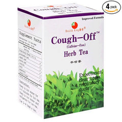 Health King  Cough-Off Herb Tea, Teabags, 20-Count Box (Pack of 4)