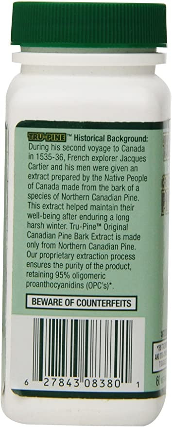 Essiac International Pine Bark Extract Supplement, 60 Count