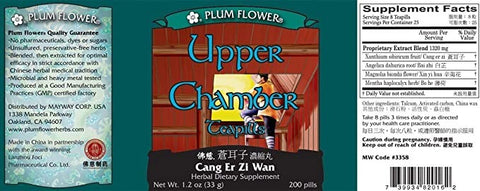 Plum Flower, Upper Chamber Formula, Cang Er Zi Wan, 200 ct