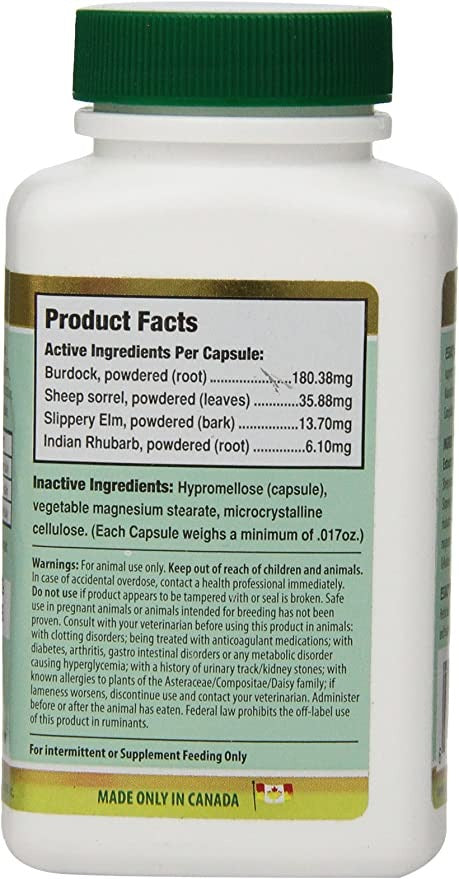 Essiac International Herbal Supplement for Pets, 60 Capsules