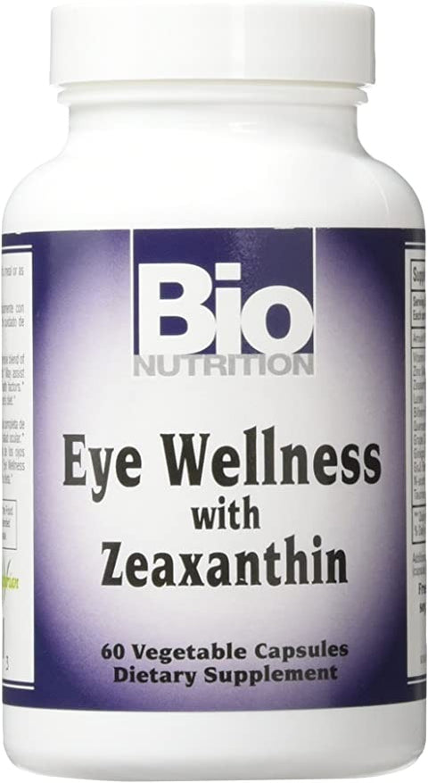 Bio Nutrition Eye Wellness with Zeaxanthin Vegetarian Capsules, 60 Count