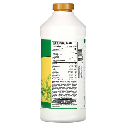 Buried Treasure 70 Plus Plant Derived Pure Colloidal Mineral Supplement, 32 Ounce