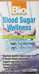 Bio Nutrition Blood Sugar Wellness Vegi-Caps, 60 Count