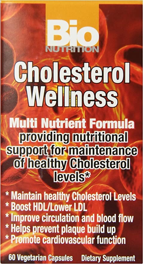 Bio Nutrition Cholesterol Wellness Vegi-Caps, 60 Count