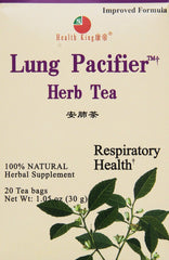 Health King Medicinal Teas Lung Pacifier Herb Tea 20 Tea Bags