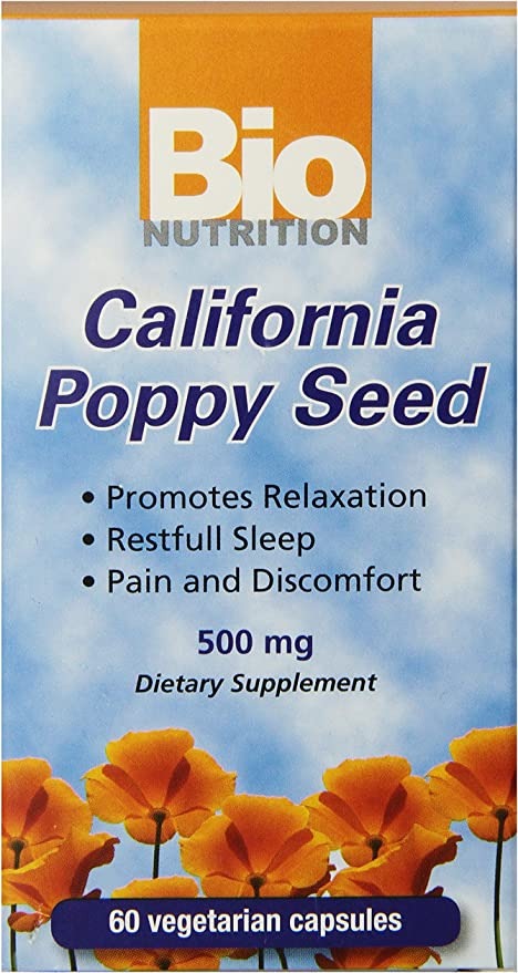 Bio Nutrition California Poppy Vegi-Caps, 60 Count