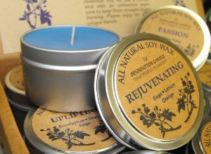 All Natural Soy Wax by Bennington Candle Travel Tin Size