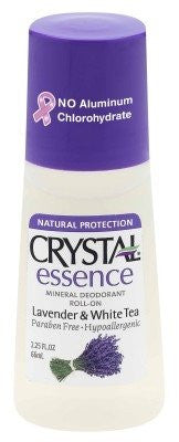 Crystal Body Deodorant Mineral Deodorant Roll On Lavender and White Tea - 2.25 Oz