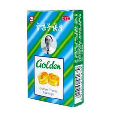 Golden Throat Lozenge Cough Drops (Jinsangzi Houpian) - 12 Drop (Pack of 1)