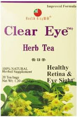 Health King  Clear Eye Herb Tea, Teabags, 20 Count Box
