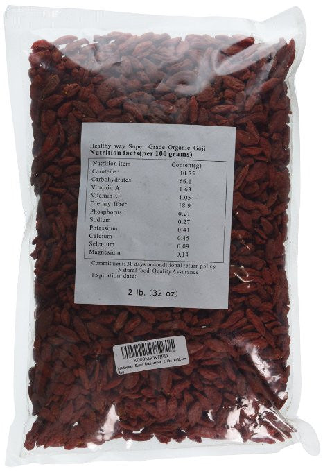 Healthyway Super Grade Organic Goji Berries 2 Lbs Wolfberry