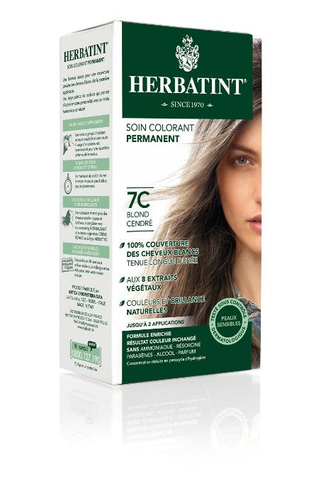 Herbatint Haircolor Gel, 7C Ash Blonde, 4.56 Fluid Ounce