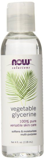 NOW Foods Vegetable Glycerine, 4 Fl Ounces