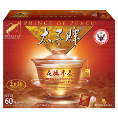 Prince of Peace American Wisconsin Ginseng Root Tea (2 boxes x 30 teabags each)
