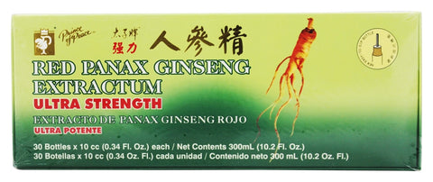 Prince of Peace - Red Panax Ginseng Extractum Ultra Strength 400 mg. - 30 Vial(s)