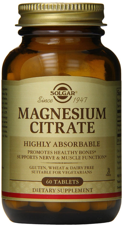 Solgar Magnesium Citrate 60 Tablets