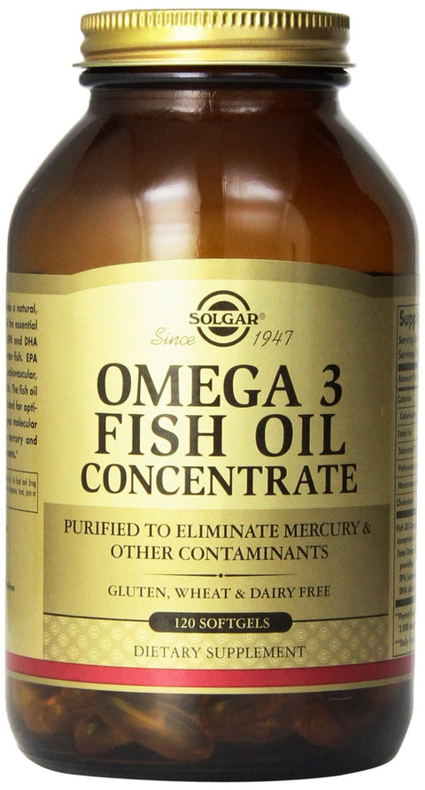 Solgar Omega-3 Fish Oil Concentrate Supplement