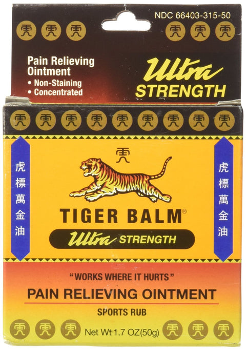 Tiger Balm Sport Rub Ultra Pain Relieving Ointment 1.7oz