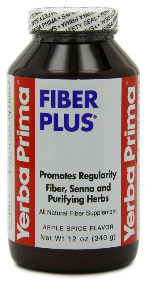 Yerba Prima Fiber Plus Powder, Apple Spice Flavor, 12-Ounce