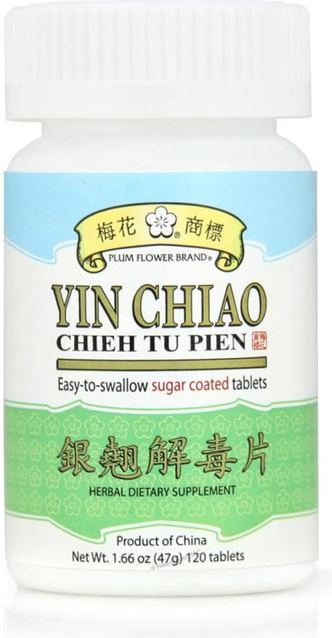 Plum Flower Yin Chiao Chieh Tu Pien Sugar Coated 120 caplets