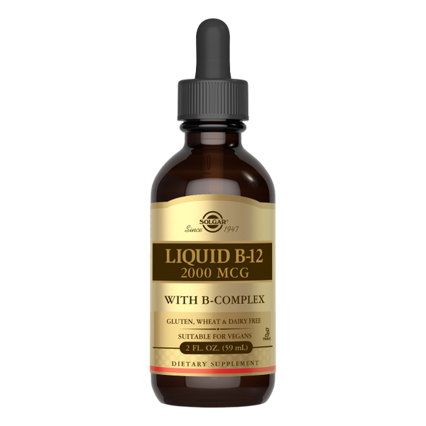 Solgar - Sublingual Liquid B-12 2000 Mcg with, 2 Fl Oz