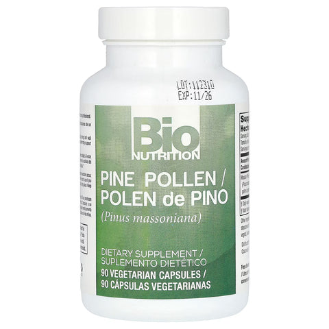 Bio Nutrition Pine Pollen (Pinus Massoniana) 90 Veg Capsules