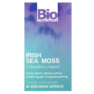 Bio Nutrition Irish Sea Moss (Chondrus crispus) 90 Veg Capsules