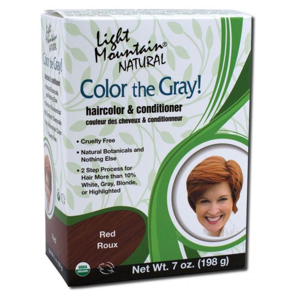 Light Mountain Gray-Red Hair Color 7 oz