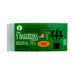 3 Ballerina Herbal Tea Orange Flavor 18 Teabags