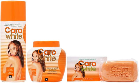 Caro White Lightening Set of 3 Items (Lotion 10.14oz + Cream 10.14oz + Soap 6.3oz)