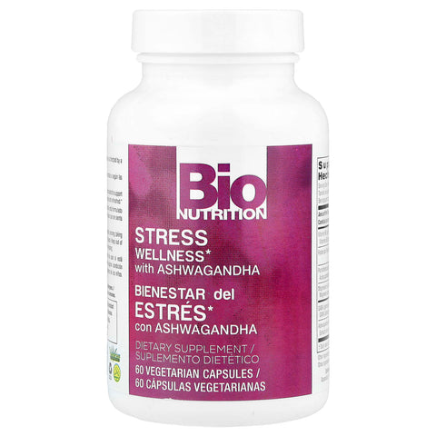 Bio Nutrition Stress Wellness With Ashwagandha 60 Veg Capsules