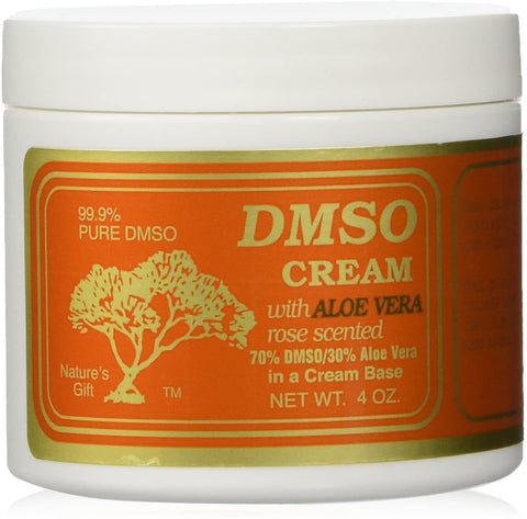 DMSO Cream Rose Scented & Aloe Vera Rose Scented Combo (Pack of Two) 4oz.
