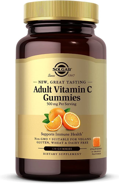 Solgar, Adult Vitamin C Gummies, Orange Flavor, 120 Gummies