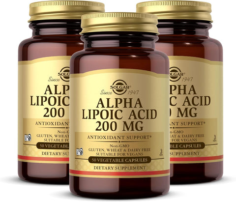 Solgar, Alpha Lipoic Acid 200mg, 50 Vegetable Capsules