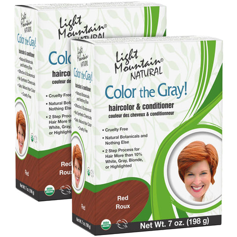 Light Mountain Natural Color the Gray Hair Color & Conditioner 7oz.