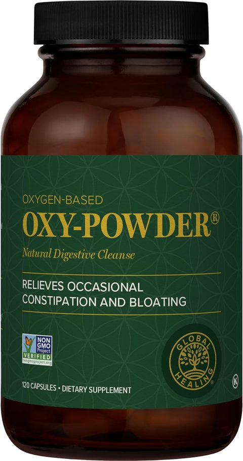 Global Healing Oxygen-Based Oxy-Powder 120 Capsules Dietary Capsules