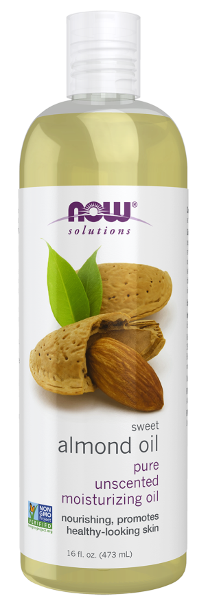 NOW solutions Sweet Almond Oil, Moisturizing Oil, 16 ounce
