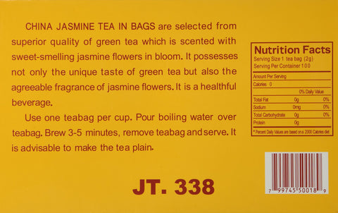 Royal King Chinese Jasmine Green Tea 100 Tea Bags