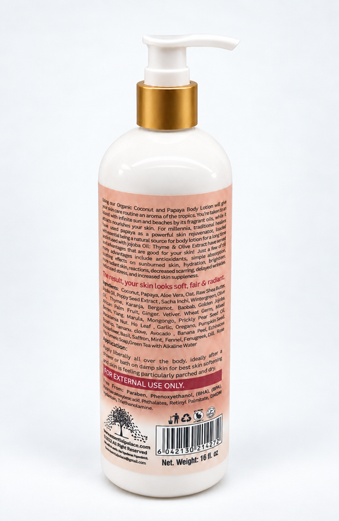Essential Palace Organic Coconut & Papaya 5 in 1 Lotion 16 fl. oz