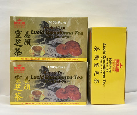 Royal King- Lucid Ganoderma Herbal Tea (Ling Zhi Cha) 20 Tea Bags