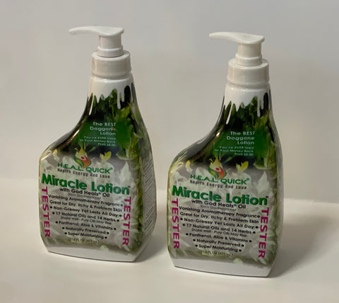 H.E.A.L Quick Miracle Lotion with God Heals Oil Tester 16 fl oz