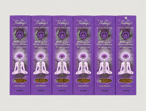 Pradhuji's Chakra Stick 10 Incense (6 Pack)
